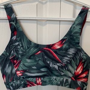 Lole Sports Bra. Floral (used once) and Burgundy (never worn).
